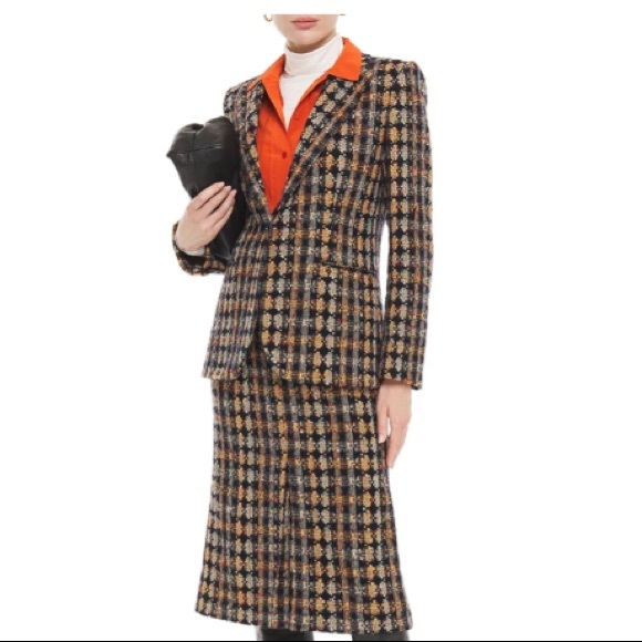 Nwt Victoria Beckham Tailored Tweed 